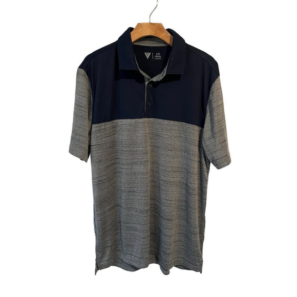 NAVY Other - Levelwear Polo Shirt Mens Large Navy and Gray Golf